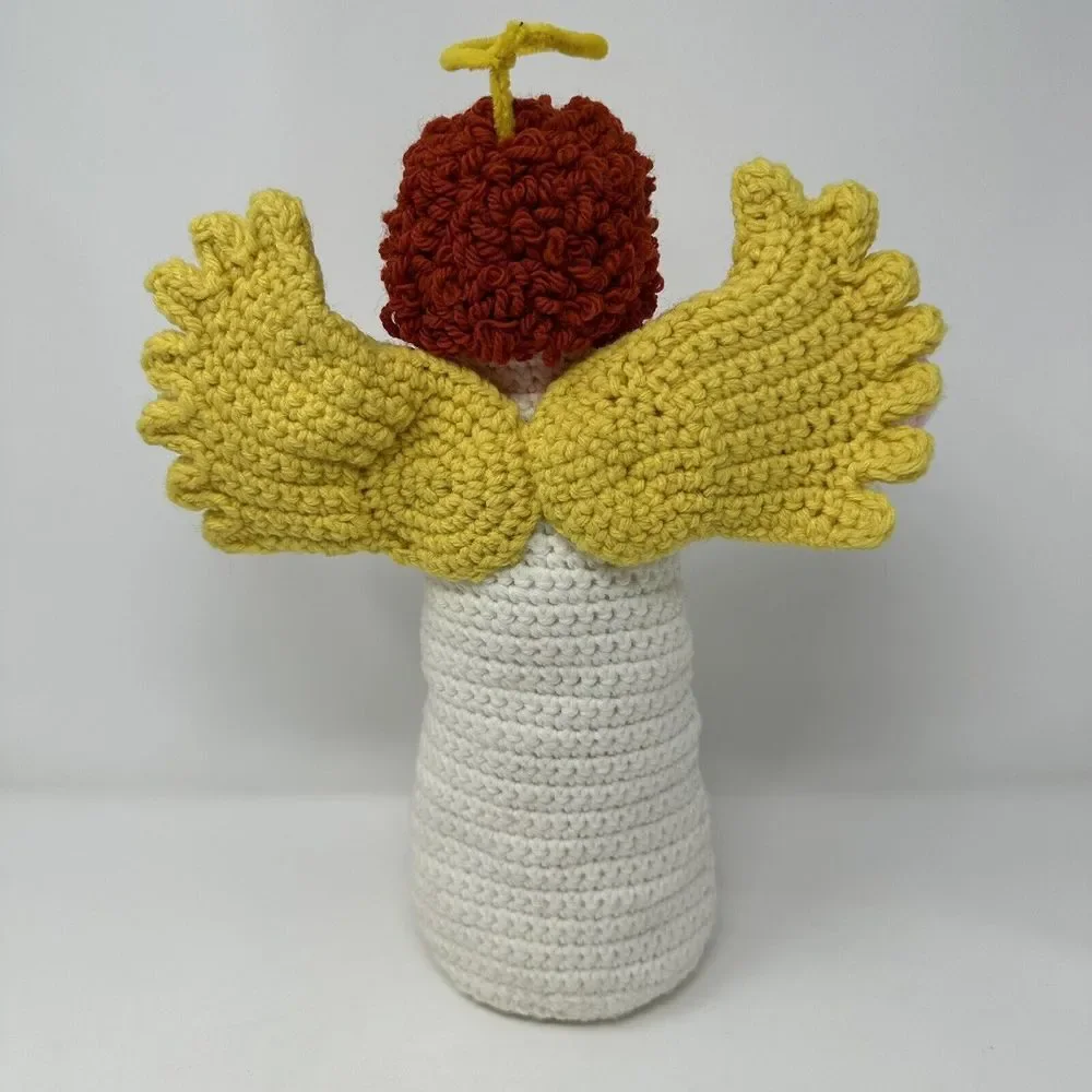 Vintage Handmade Crochet Angel Plush‎ Stuffed 14